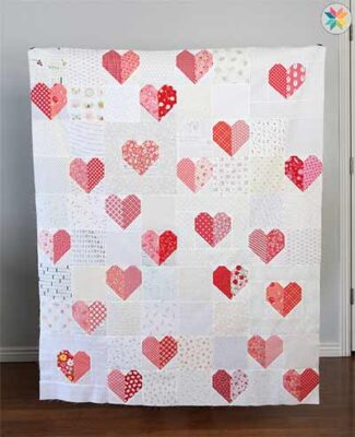 21+ Free Heart Quilt Patterns And Heart Quilt Blocks ⋆ Hello Sewing