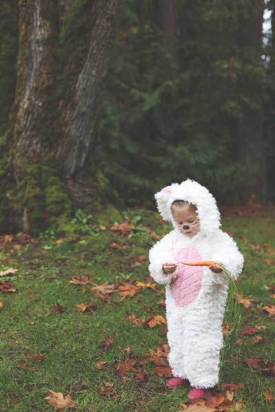 Furry bunny costume for boys or girls