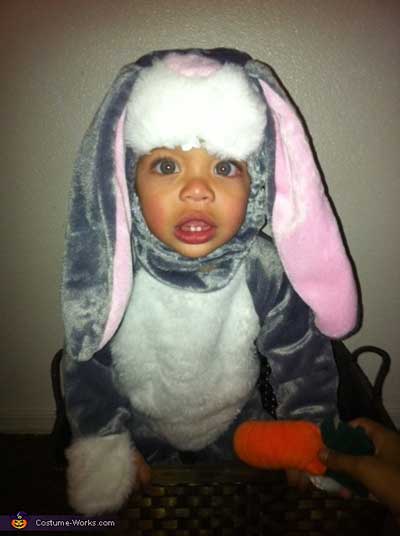 Bunny costume for a toddler boy