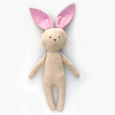 Simple bunny sewing template