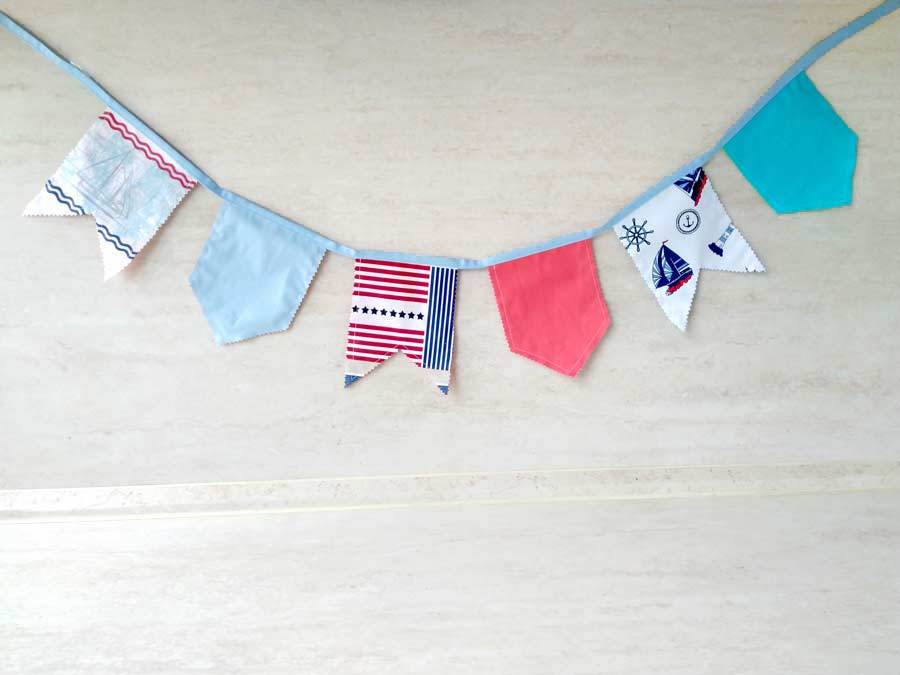 bunting with pinking shears