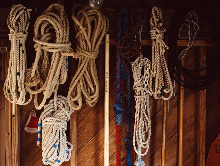 burlap uses - rope