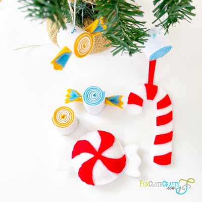 Felt Candy Ornaments and Decorations