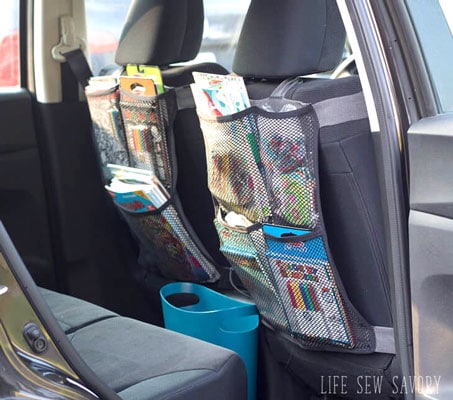 mesh car backseat organizer