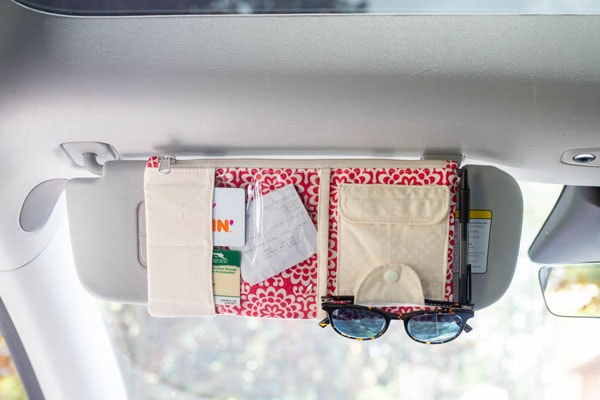 car visor organizer by sewcanshe