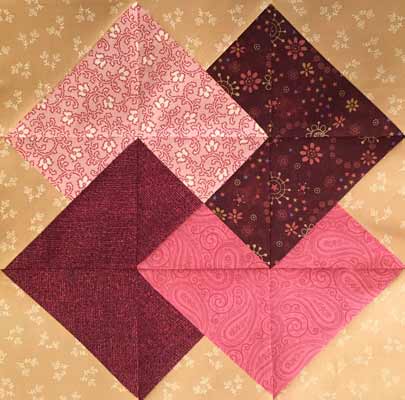 Card trick quilt block