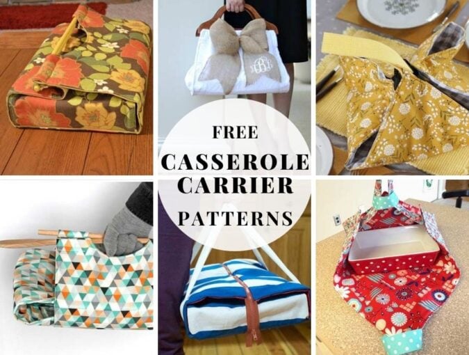 diy casserole carrier patterns