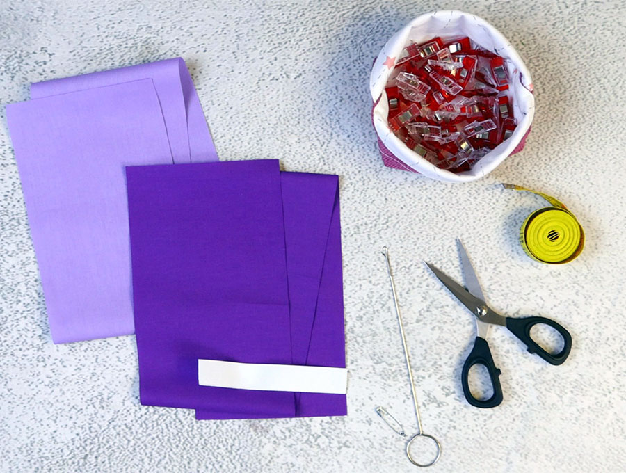 sewing supplies for making the celtic knot headband