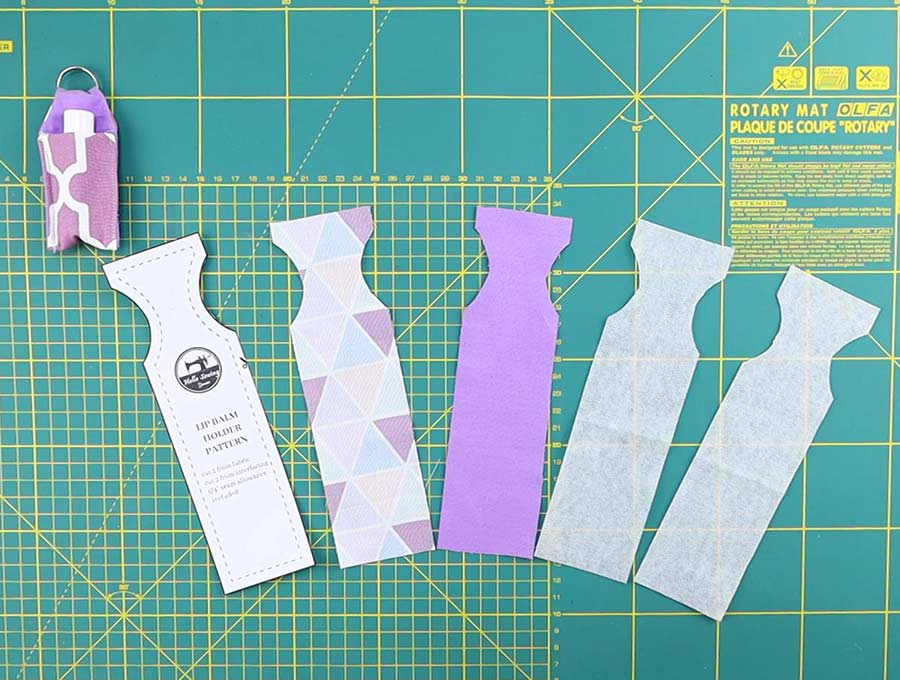DIY Chapstick Holder Keychain / Lip Balm Holder Tutorial ⋆ Hello Sewing