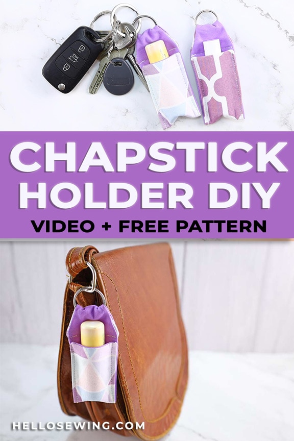 Sew a chapstick holder (DIY tutorial + VIDEO)