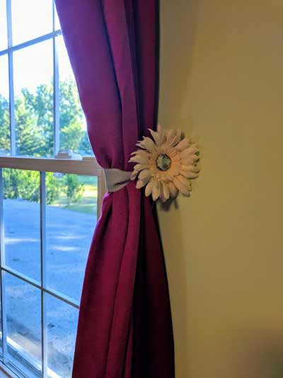 Cheap curtain tie backs in just 5 minutes