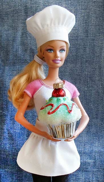 barbie chef apron and hat 