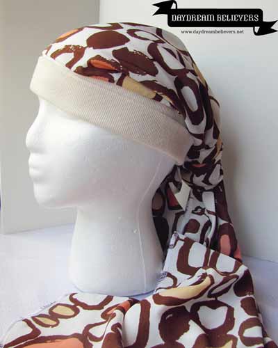 cancer head wrap pattern