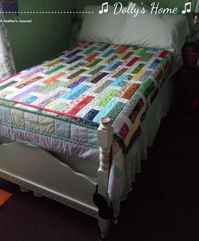 Chevron blue quilt