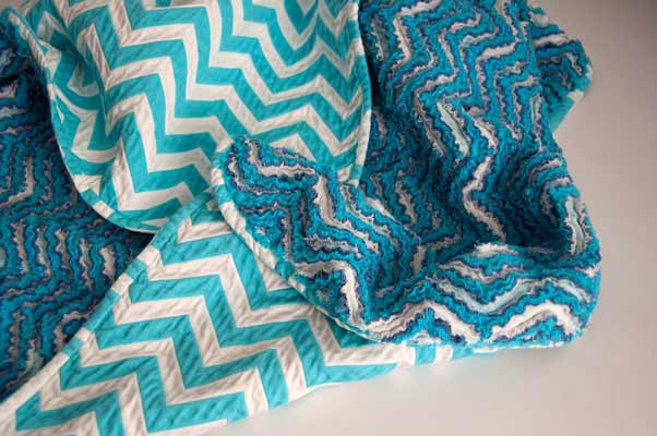 Chevron Chenille Blanket