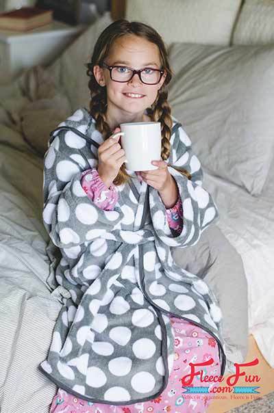 kids fleece robe pattern