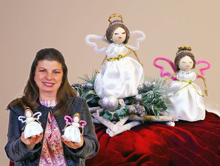 DIY Christmas Angel out of Toilet Paper Roll // Stunning DIY Christmas Decor