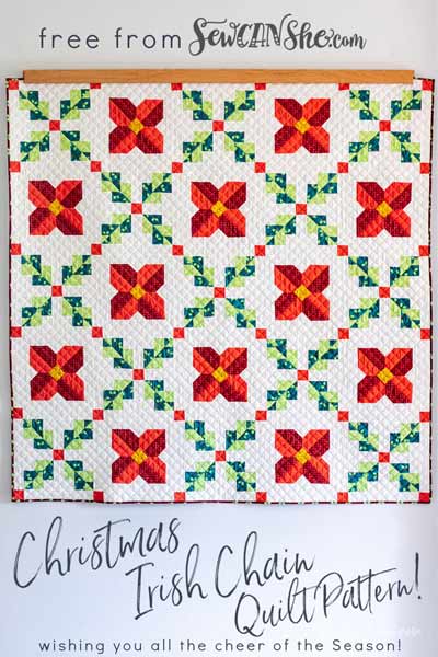 Christmas Irish Chain Quilt