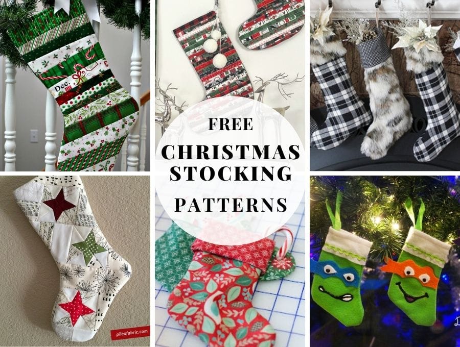 Handmade Christmas Stockings with FREE Printable Christmas