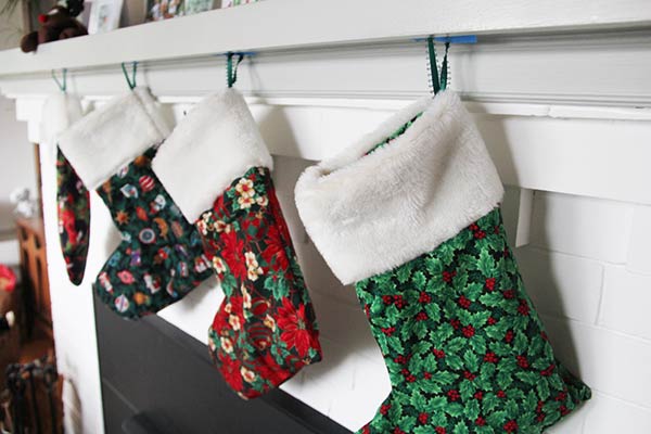 simple Christmas stockings