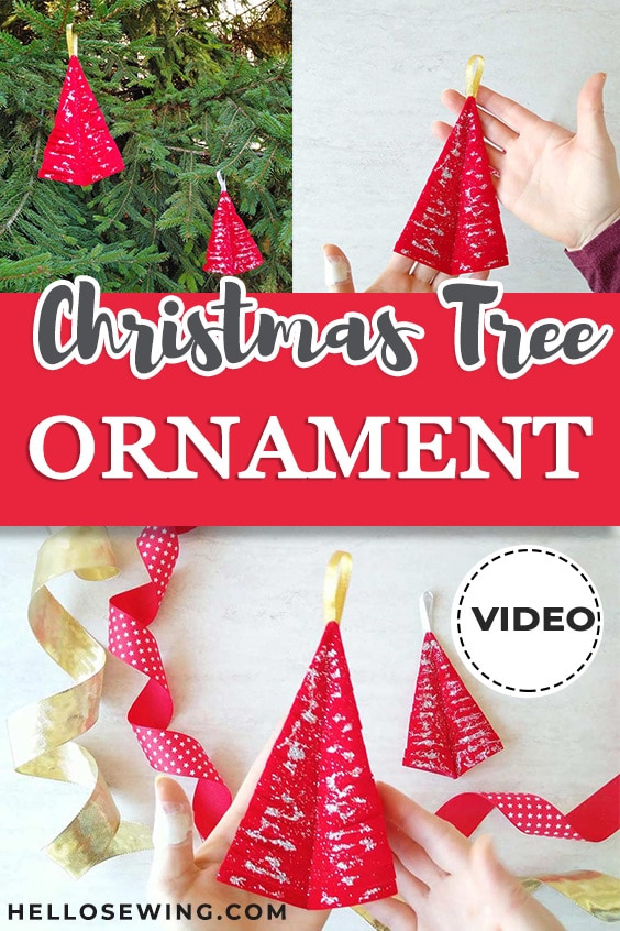 DIY Christmas Tree Ornament For Bright And Happy Holidays ⋆ Hello Sewing