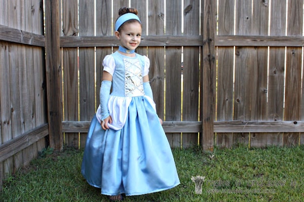 DIY Cinderella dress without a pattern