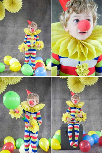 Boy clown costume