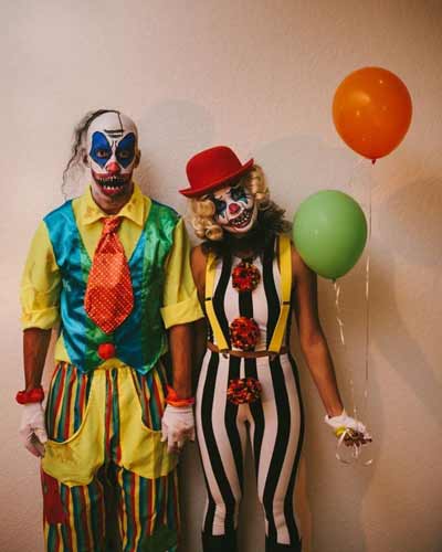 Clown costumes for couple idea