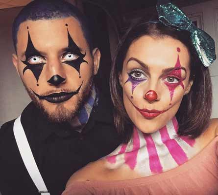 Clown makeup for couples