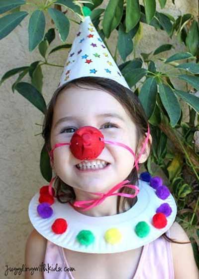 Cute clown costume that kids can make themselves