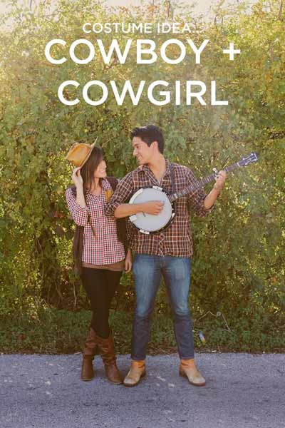 Cowboy And Cowgirl Costume For Adults