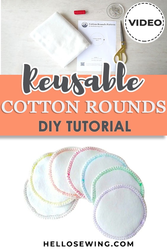 DIY Reusable Cotton Pads - Reusable Makeup Pads - Makyla Creates