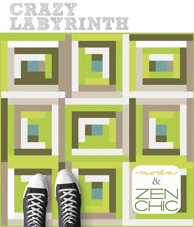 Crazy Labyrinth Quilt Pattern Free PDF