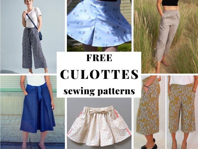 free culottes sewing patterns