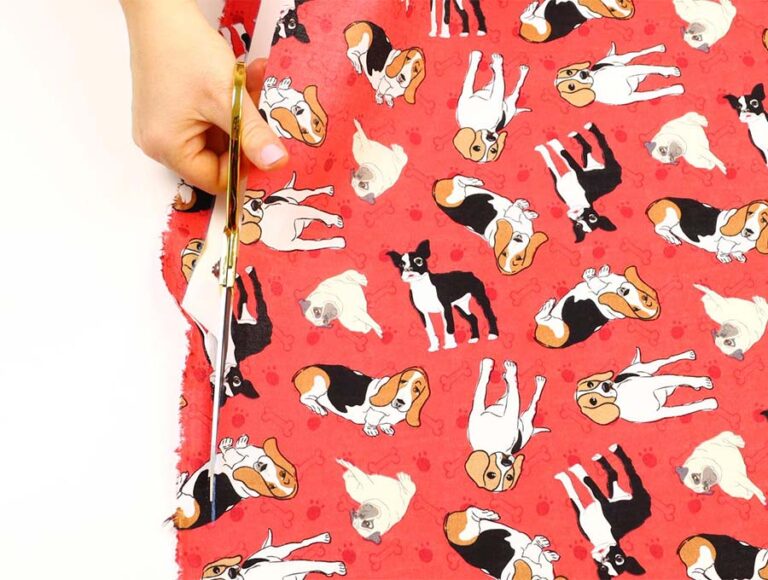 How To Cut Fabric Straight With Scissors (or Rotary Cutter) // 4 EASY