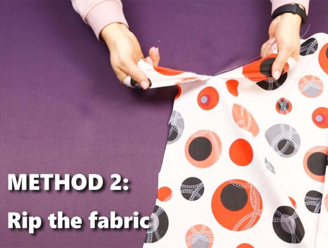 How To Cut Fabric Straight With Scissors (or Rotary Cutter) // 4 EASY