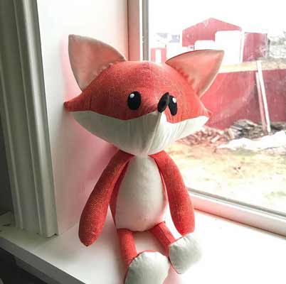 Cute fox plush toy