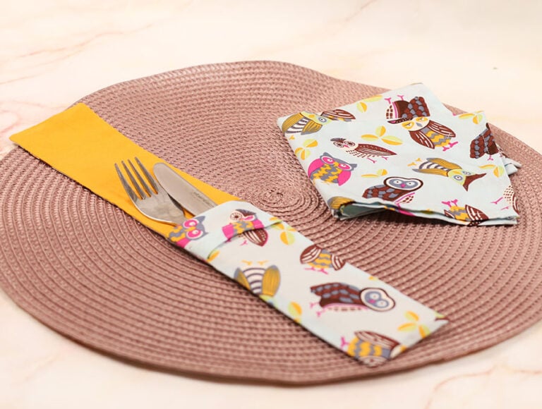 DIY Cutlery Pouch with a Napkin – Foolproof tutorial
