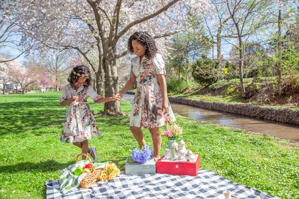 Mommy and me button down dress pattern- Cypress