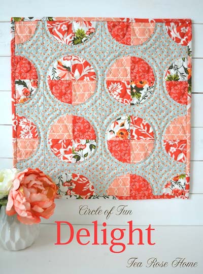 circles of fun - delight mini quilt