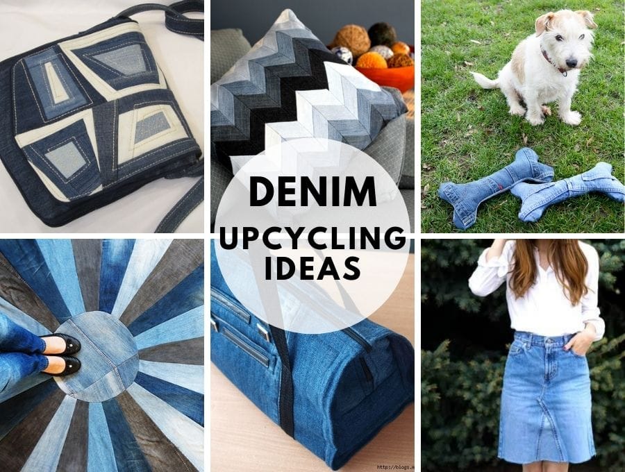 DIY Denim Tote Bag Made with Recycled Jeans - Free Guide