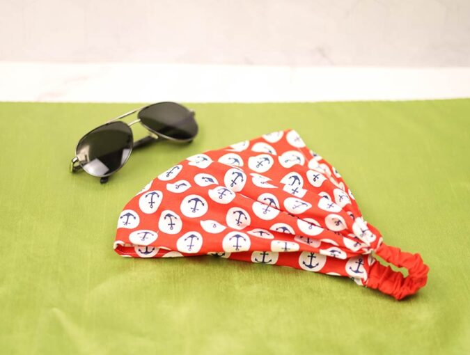 DIY Bandana Headband With Elastic For Girls Or Guys ⋆ Hello Sewing