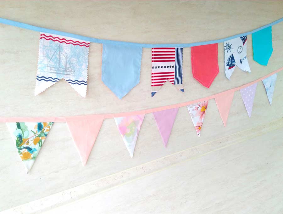 How to Make a Fabric Bunting with Free Template