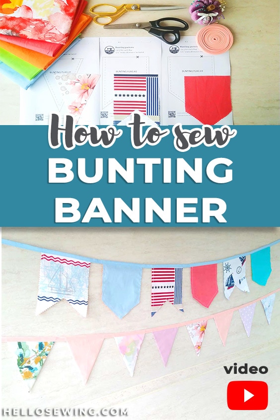 DIY Bunting Banner with Template and VIDEO