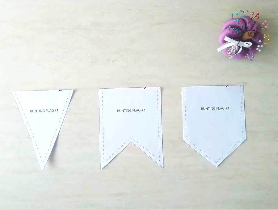 How To Make Bunting  FREE Bunting Banner Template And VIDEO