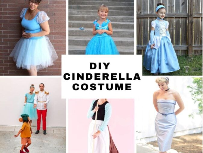 diy Cinderella costume ideas for adults and kids