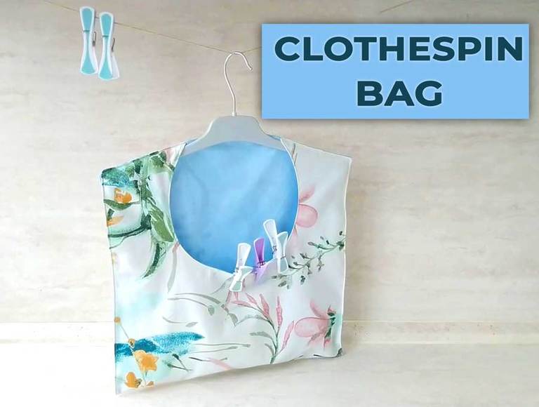 How to Make a Clothespin Bag Pattern and VIDEO Tutorial