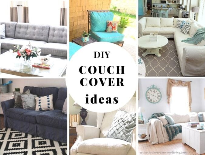 DIY Couch covers to refresh your tired old sofa with a new slipcover