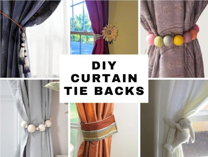 diy curtain tie backs
