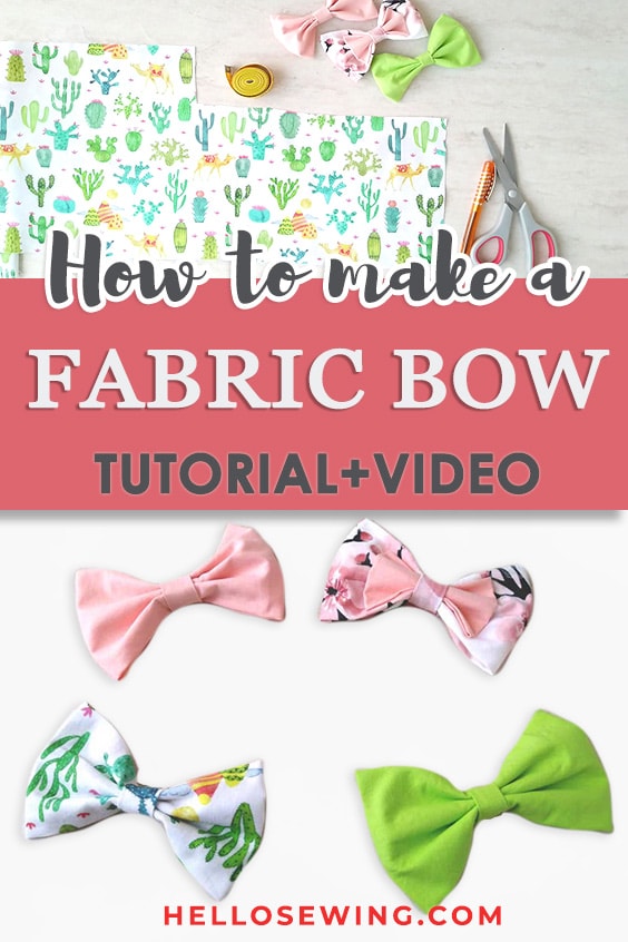 fabric hair bows diy